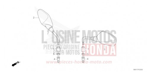 SPIEGEL (CB650RA/CB650RAC) CB650RACT de 2026